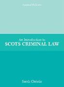 An Introduction to Scots Criminal Law