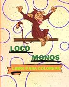 Libro para colorear de monos locos