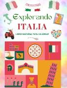 Explorando Italia - Libro cultural para colorear - Diseños creativos clásicos y contemporáneos de símbolos italianos