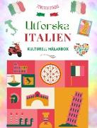 Utforska Italien - Kulturell målarbok - Klassisk och modern kreativ design av italienska symboler