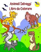 Animali Selvaggi Libro da Colorare