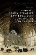 English Administrative Law from 1550