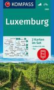 KOMPASS Wanderkarten-Set 2202 Luxemburg (2 Karten) 1:50.000