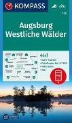 KOMPASS Wanderkarte 162 Augsburg, Westliche Wälder 1:50.000