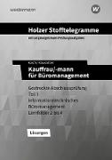 Holzer Stofftelegramme - Kauffrau/-mann für Büromanagement. Lösungen. Baden-Württemberg