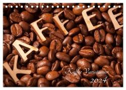 Kaffee Variationen (Tischkalender 2024 DIN A5 quer), CALVENDO Monatskalender