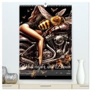 Motorräder und Bienen (hochwertiger Premium Wandkalender 2024 DIN A2 hoch), Kunstdruck in Hochglanz