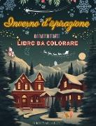Inverno d'ispirazione | Libro da colorare | Incredibili elementi invernali e natalizi in splendidi motivi creativi