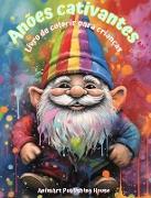 Anões cativantes | Livro de colorir para crianças | Cenas divertidas e criativas da Floresta Mágica