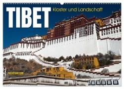 Tibet - Kloster und Landschaft (Wandkalender 2024 DIN A2 quer), CALVENDO Monatskalender