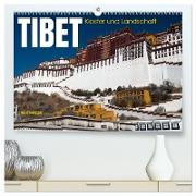 Tibet - Kloster und Landschaft (hochwertiger Premium Wandkalender 2024 DIN A2 quer), Kunstdruck in Hochglanz