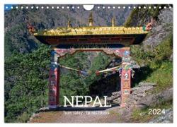 Nepal Tsum Valley - Tal des Glücks (Wandkalender 2024 DIN A4 quer), CALVENDO Monatskalender