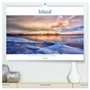Island - faszinierende Landschaften im Süden (hochwertiger Premium Wandkalender 2024 DIN A2 quer), Kunstdruck in Hochglanz