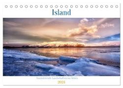 Island - faszinierende Landschaften im Süden (Tischkalender 2024 DIN A5 quer), CALVENDO Monatskalender