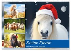 Kleine Pferde. Mini-Ponys zum verlieben (Wandkalender 2024 DIN A2 quer), CALVENDO Monatskalender