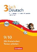 3fach Deutsch, Differenzierungsmaterial auf drei Niveaustufen, 9./10. Jahrgangsstufe, Mit literarischen Texten arbeiten, Kopiervorlagen mit CD-ROM