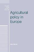 Agricultural Policy in Europe