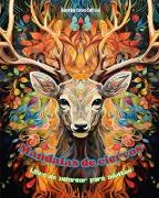 Mandalas de ciervos | Libro de colorear para adultos | Diseños antiestrés para fomentar la creatividad