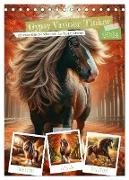 Gypsy Vanner Tinker - die majestätische Schönheit der Tinker-Pferde (Tischkalender 2024 DIN A5 hoch), CALVENDO Monatskalender