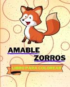Libro Para Colorear de Amable Zorros