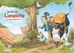 Die Kuh Lieselotte 2025 ‒ Erfunden und illustriert von Alexander Steffensmeier ‒ Wandkalender für Kinder ‒ Format 42 x 29,7 cm