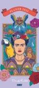Frida Kahlo 2025 – Planer mit variabler Spaltenzahl – Florales Design – Format 22 x 49,5 cm