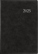 Terminbuch anthrazit 2025 - Bürokalender A4 (21x29,7 cm) - 1 Tag 1 Seite - Einband wattiert - Viertelstundeneinteilung 7:30 - 20 Uhr - 886-0021