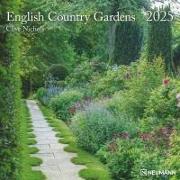 English Country Gardens 2025 - Wand-Kalender - Broschüren-Kalender - 30x30 - 30x60 geöffnet - Garten