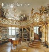 Bibliotheken 2025 - Wand-Kalender - Foto-Kalender - 45x48 - Bücher