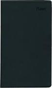 Taschenplaner schwarz 2025 - Bürokalender 9,5x16 cm - 32 Seiten - 1 Monat auf 2 Seiten - separates Adressheft - faltbar - Notizheft - 520-1020