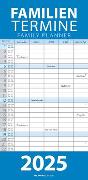 Blau 2025 Familienplaner - Familien-Timer - Termin-Planer - Kinder-Kalender - Familien-Kalender - 22x45