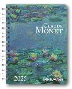 Claude Monet 2025 - Diary - Buchkalender - Taschenkalender - Kunstkalender - 16,5x21,6