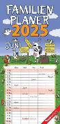 Familienplaner Happy 2025 - Familien-Timer 22x45 cm - mit Ferienterminen - 5 Spalten - Wand-Planer - mit vielen Zusatzinformationen - Alpha Edition