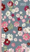 Slimtimer Style Blütenmeer 2025 - Taschen-Kalender 9x15,6 cm - Weekly - 128 Seiten - Notiz-Buch - mit Info- und Adressteil - Alpha Edition