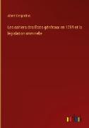 Les cahiers des États généraux en 1789 et la législation criminelle