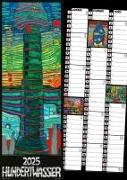 Hundertwasser Streifenkalender Art 2025