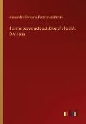 Il primo passo, note autobiografiche di A. D'Ancona