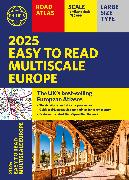 2025 Philip's Easy to Read Multiscale Road Atlas of Europe