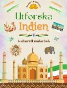 Utforska Indien - Kulturell målarbok - Kreativ design av indiska symboler