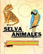 Libro Para Colorear de Selva Animales