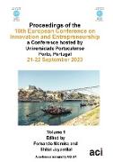 ECIE 2023-Proceedings of the 18th European Conference on Innovation and Entrepreneurship VOL 1