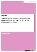 Nachhaltige Stadtentwicklung durch die Bundesgartenschau 2019 in Heilbronn. Umsetzung der Ziele?