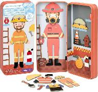 Reise-Magnetspielbox - Feuerwehrmann