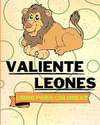 Libro Para Colorear con Leones Valientes