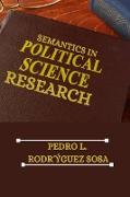 Semantics in Political Science Research