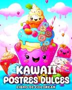 Kawaii Postres Dulces Libro de Colorear