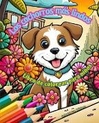Los cachorros más lindos - Libro de colorear para niños - Escenas creativas y divertidas de risueños perritos