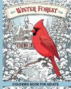 Winter Forest Coloring Book for Adults