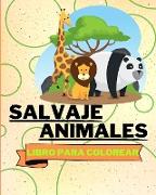 Libro Para Colorear de Animales Salvajes