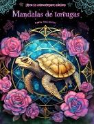 Mandalas de tortugas | Libro de colorear para adultos | Diseños antiestrés para fomentar la creatividad